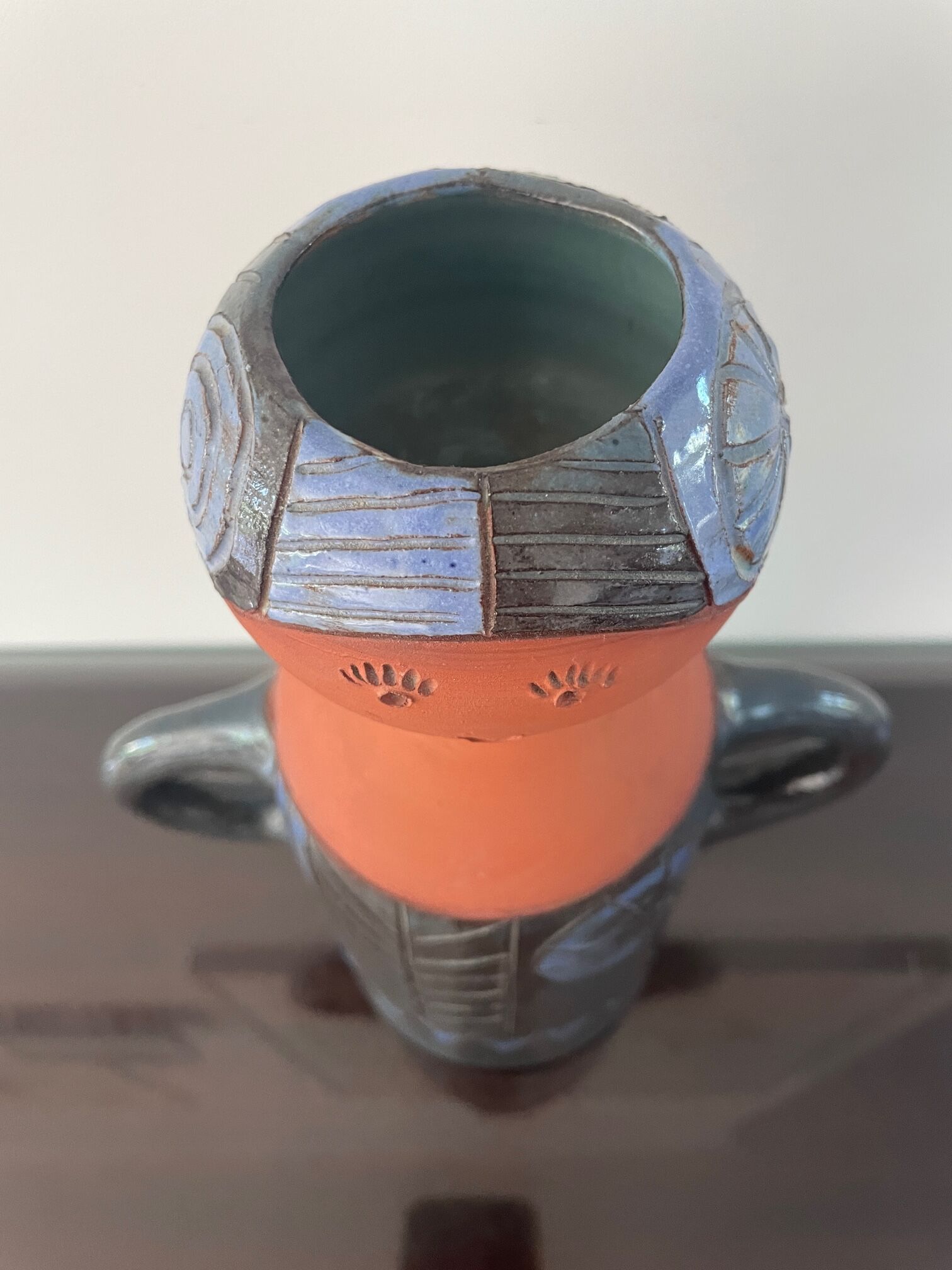 Vintage Vera Haij, Steneby. Ceramic Vera Haij Swedish - Modernist Vase Sweden Girl Pottery.