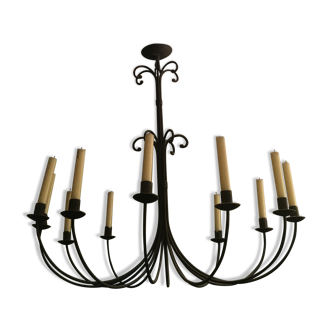 Antique wrought iron chandelier