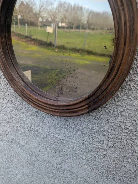 Small round mirror