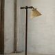 Scandinavian Funkis floor lamp with original shade, Denmark, Art Deco, 1930s