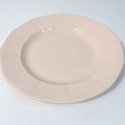 Assiette de présentation Digoin Sarreguemines rose poudré