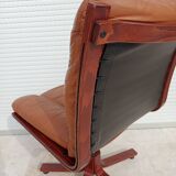 Scandinavian leather office chair Wesnofa