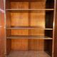 Bookcase - English display cabinet in mahogany and brass