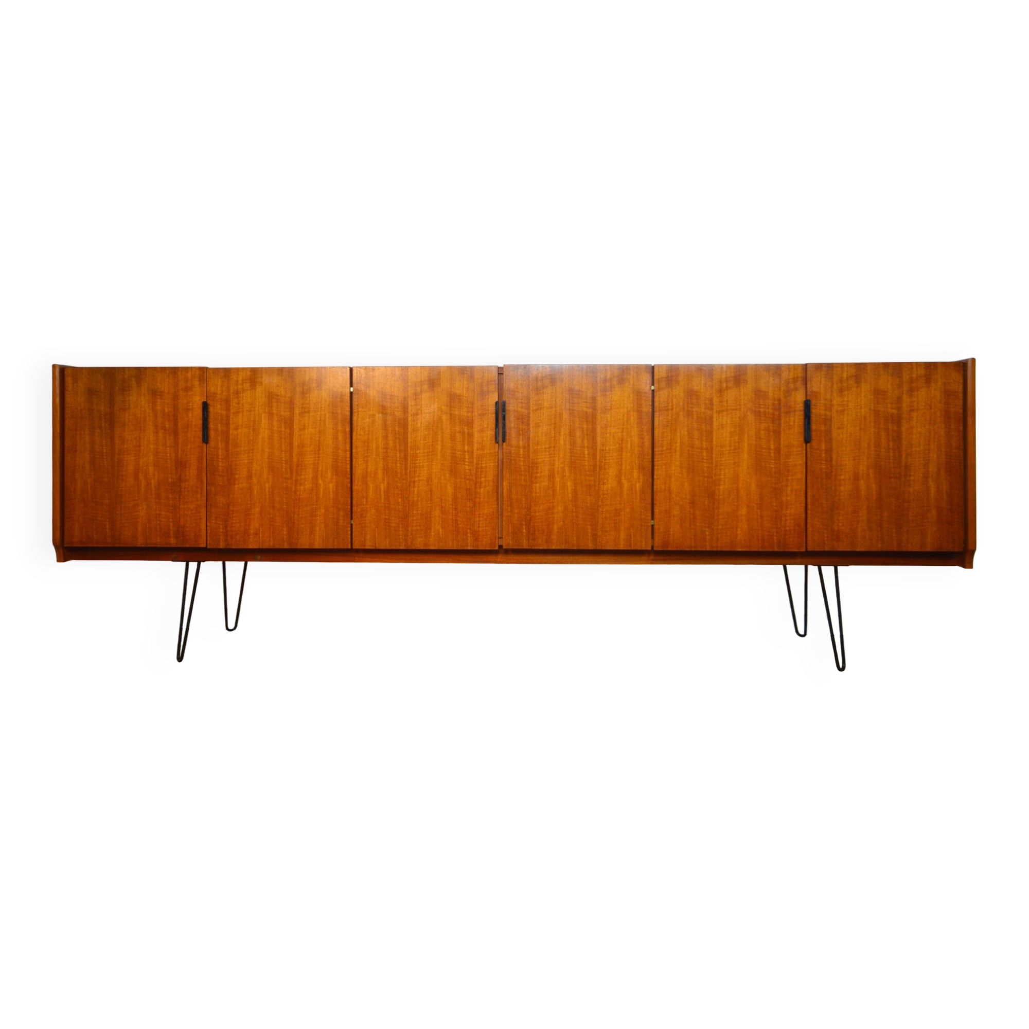Scandinavian teak sideboard and “pin” legs
