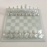 Glass Chessboard with Box