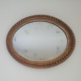 Old oval mirror 44x37cm