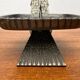 Brutalist Japanese bronze candlestick from the mid-century for Beva, 1960s.