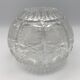 Vase crystal ball schonborner bleikristall germany floral motifs