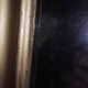 Louis Philippe fireplace mirror, old wood and stucco, mercury ice cream