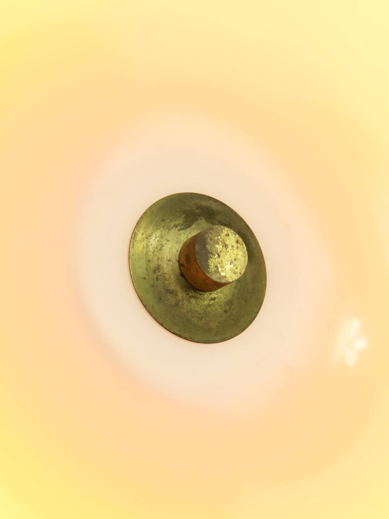 Large Mid Century Modern Italian Plexiglass and Brass Wall Lamp