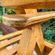 Designer bench in solid oak