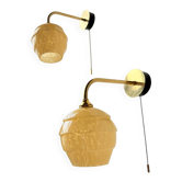 Vintage wall lamp with pull switch