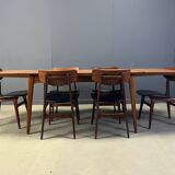 Mid-century dining set by Louis van Teeffelen for Wébé, 1960s