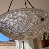 Suspension / glass ceiling light – Art Deco / vintage style