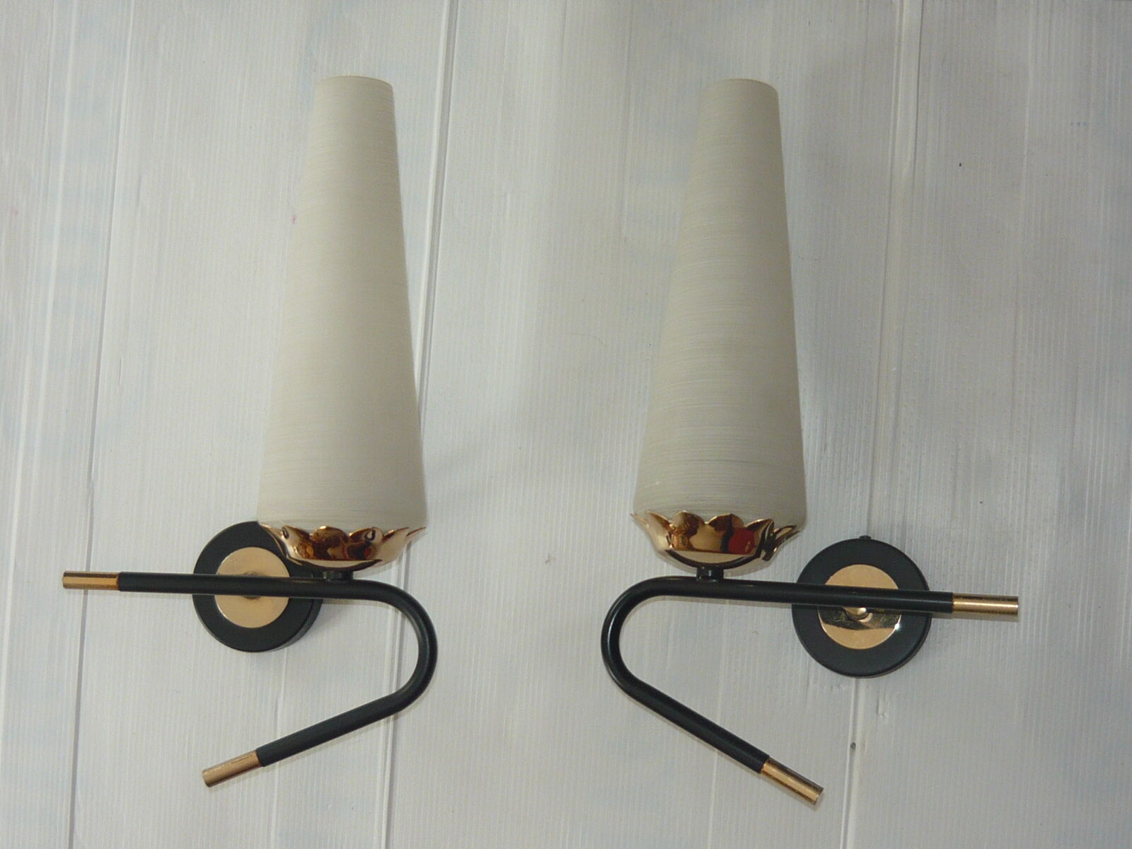 Pair of vintage arlus appliques 1950s