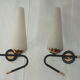 Pair of vintage arlus appliques 1950s