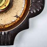 Wall lamp Fisher Leuchten from Germany from the 70s made with the fat lava process