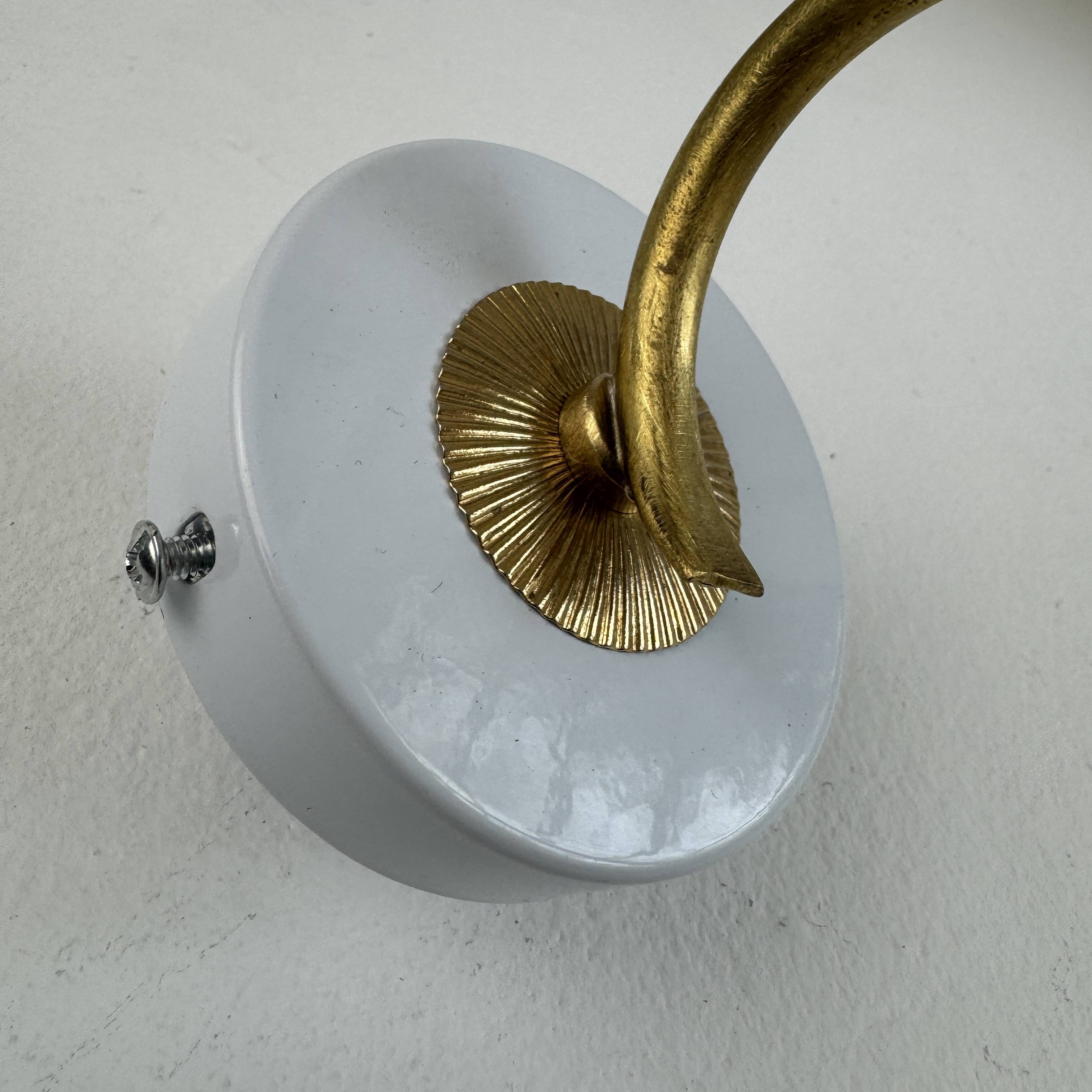 Ancienne applique en opaline vintage