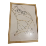 Woman lying on her back