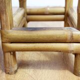 Set of 2 stools in bamboo 1970
