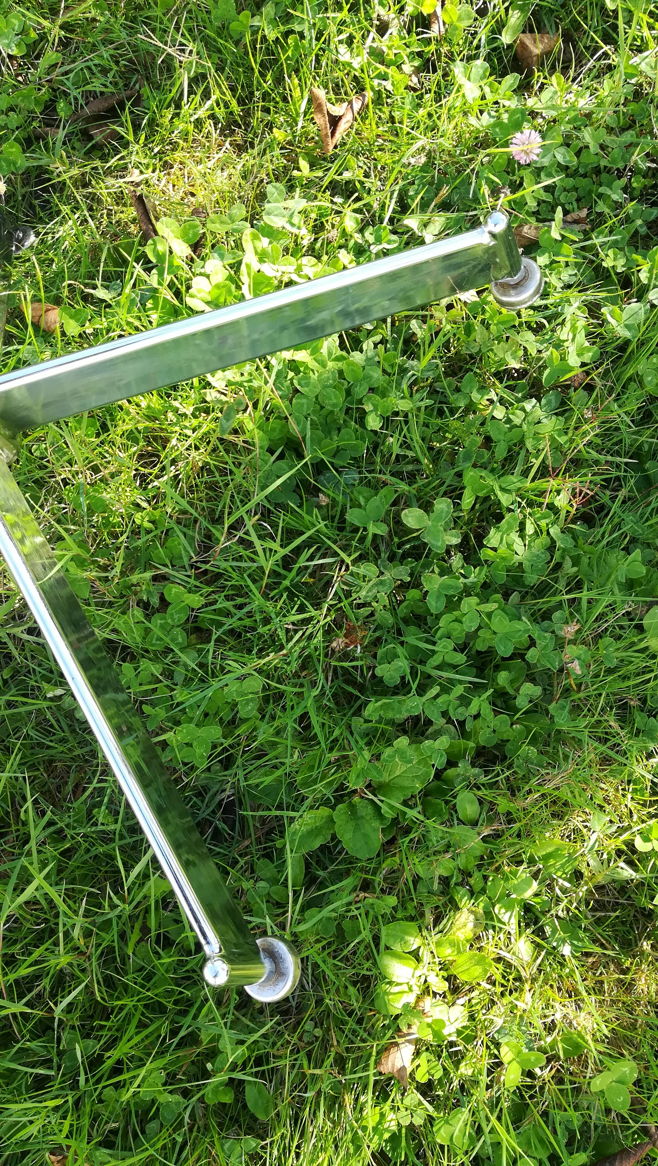 Coat rack on stainless steel stand year 70/80