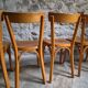 Set of six Baumann bistro chairs, France, 1950s