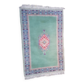 Tapis marocain 123x185cm fait main laine sur coton