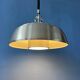 Mid-Century aluminium pendant with orange lacquer