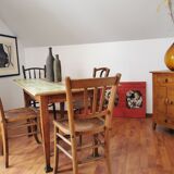 Set table and chairs bistro antique