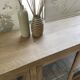 Oak sideboard with glass doors