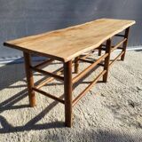 Farmhouse bench-table with a natural feel