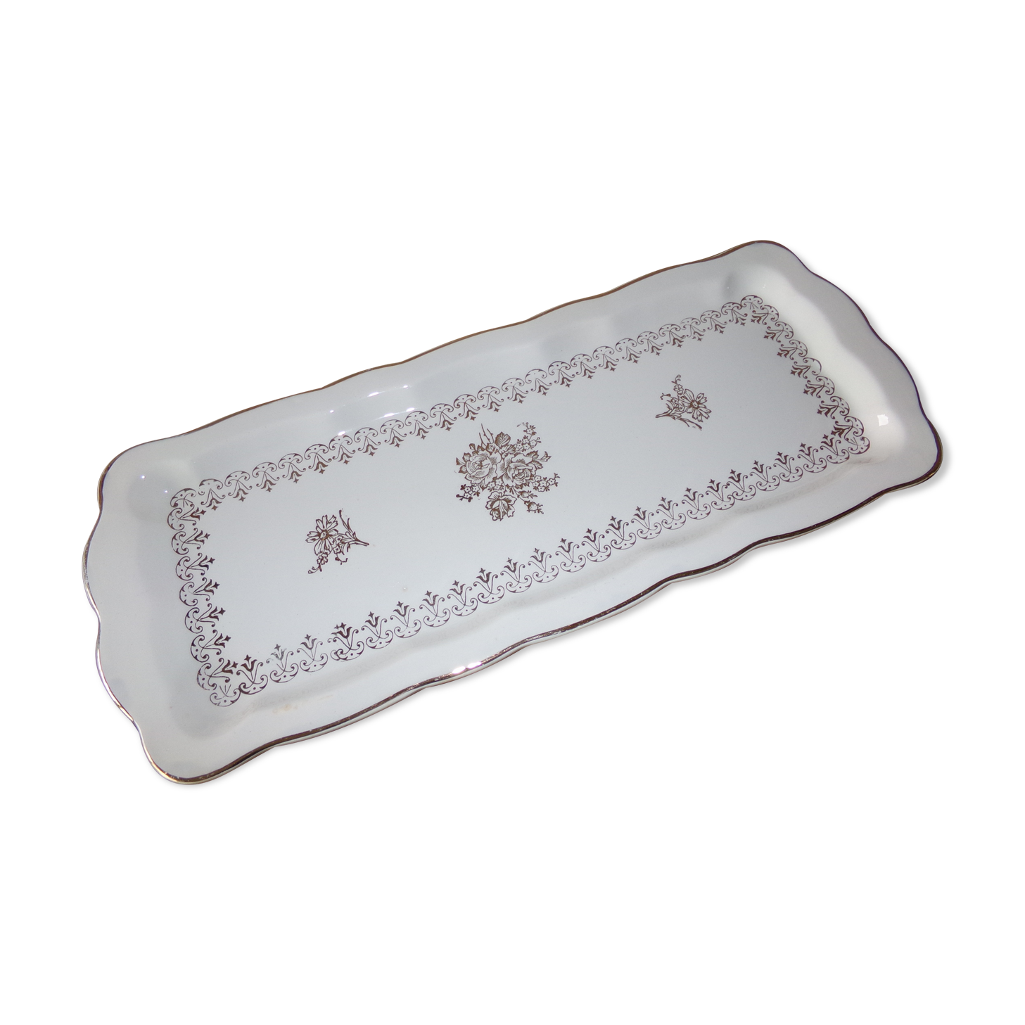 Cake dish platter Digoin Sarreguemines