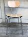 Former formica beige kitchen chair - feet compas metal chromé vintage