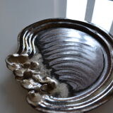Flamed stoneware dish
