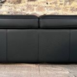 ROCHE BOBOIS Black leather sofa ULTIMATE model