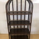 Vintage rattan bookcase