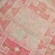 Tapis de couloir anatolien vintage rose et vert