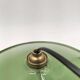 Pair of enamelled metal pendant lights
