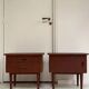 Tables de chevet en teck vintage