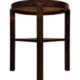 Art Deco Oak Side Table Inlaid Leaf coromandel minimalist design