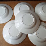 Set of 8 soup plates