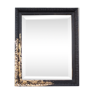 Miroir ancien biseauté 42 x 33 cm