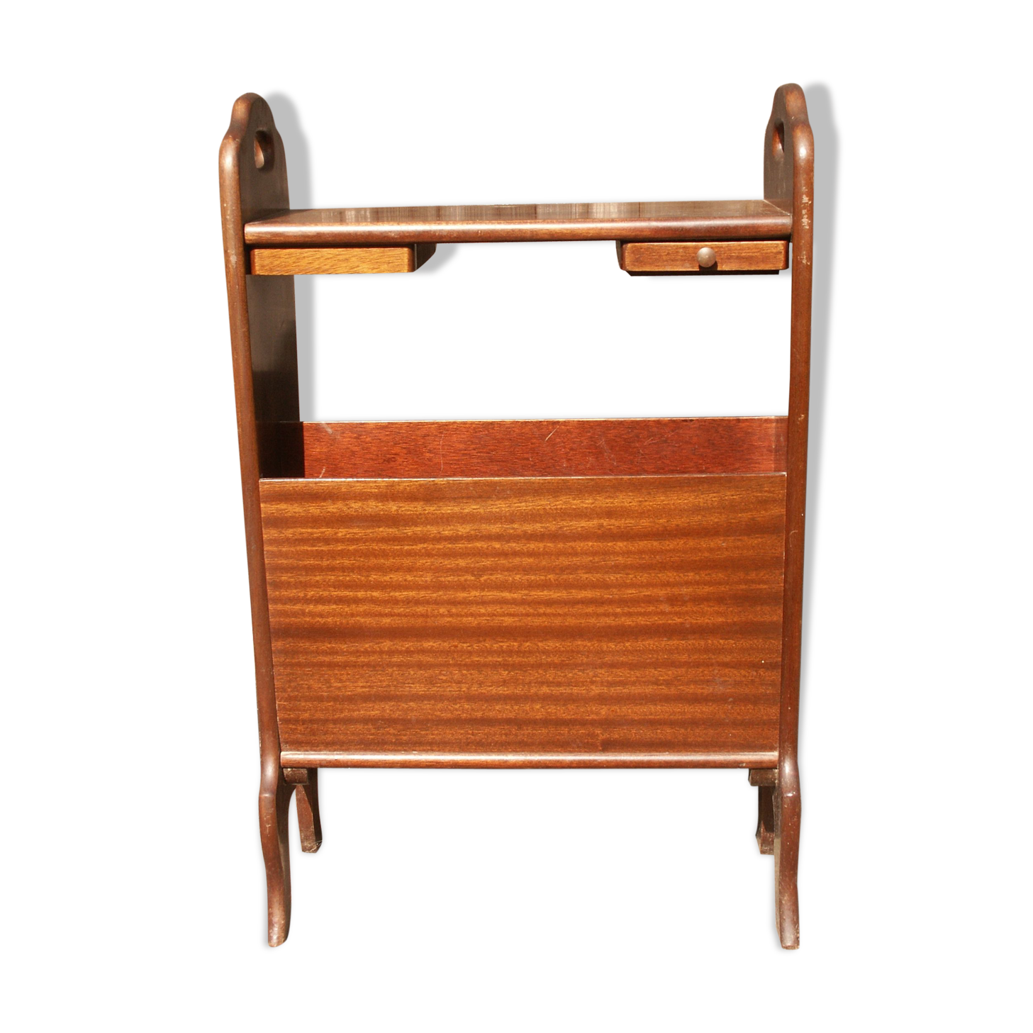 Table door magazines with drawers for laying glasses