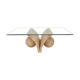 Magnussen ponte mactan stone coffee table, 1980s