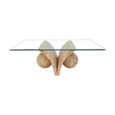 Table basse en pierre Magnussen Ponte , années 1980