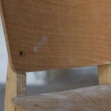 2 chaises Tout-bois attribué à Vauconsant 1941