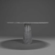 Table à manger originale « Eros » en marbre de Carrare par Angelo Mangiarotti, Italie