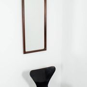 Miroir avec cadre en bois, Vildbjerg, années 1970