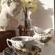 6 tasses porcelaine anglaise et soucoupes