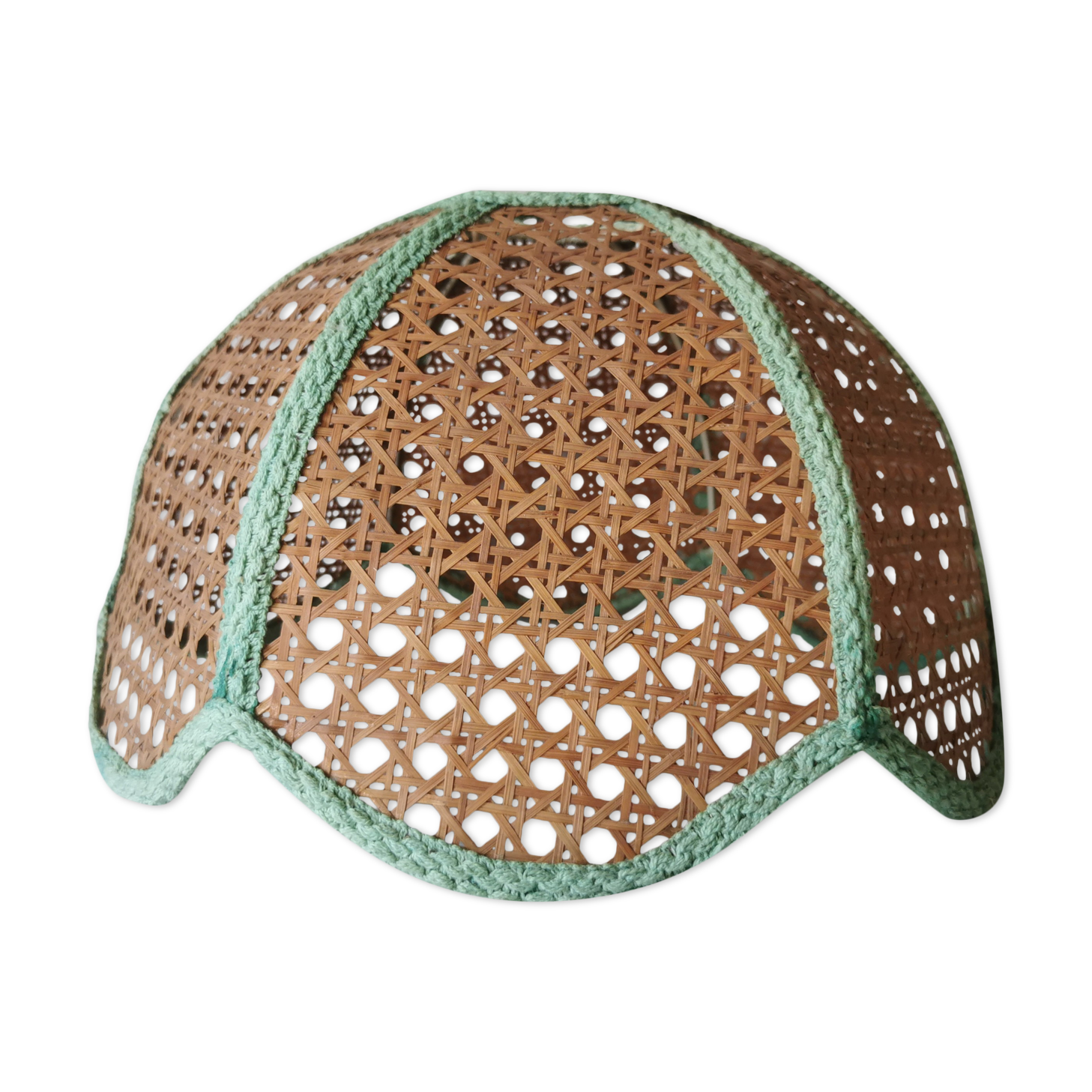 Vintage cane lampshade
